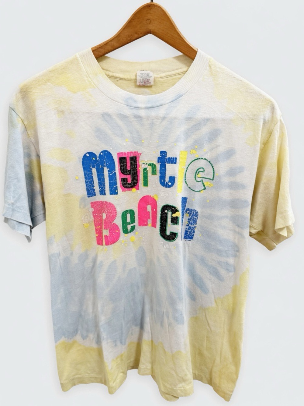 Vintage 90s Myrtle Beach Tie Dye T-Shirt XL Made in USA